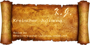 Kreischer Julianna névjegykártya