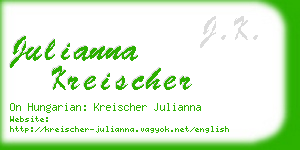 julianna kreischer business card